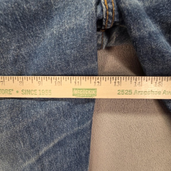 VTG Levis 501 Jeans Mens Medium Wash Blue Straight Button Fly USA Fits 36x30 - Picture 6 of 16